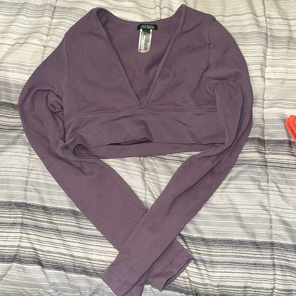 Wild Fable Cropped Gym Top
